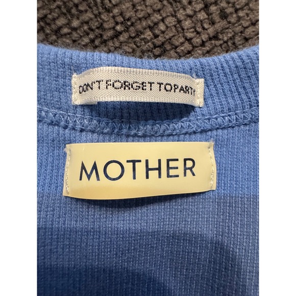 MOTHER The Chin Up Tank Top‎ Blue Ombre Sleeveless Casual Ribbed Knit - Picture 4 of 8